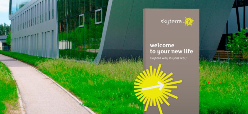 SKYTERRA健康減肥養(yǎng)生中心品牌形象重塑-logo設計vi設計，活力射線+人體元素