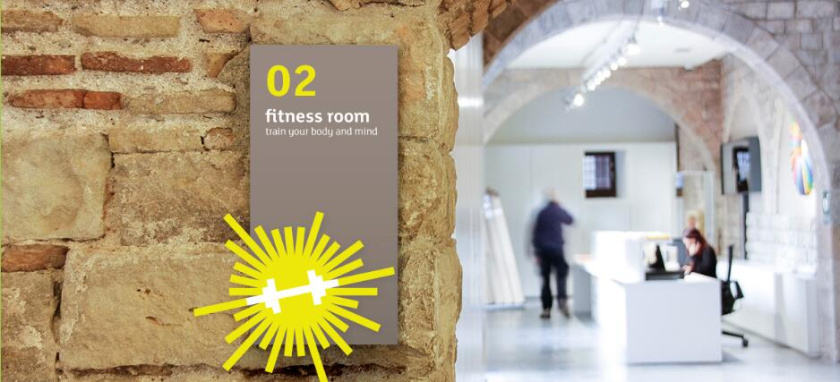 SKYTERRA健康減肥養(yǎng)生中心品牌形象重塑-logo設計vi設計，活力射線+人體元素