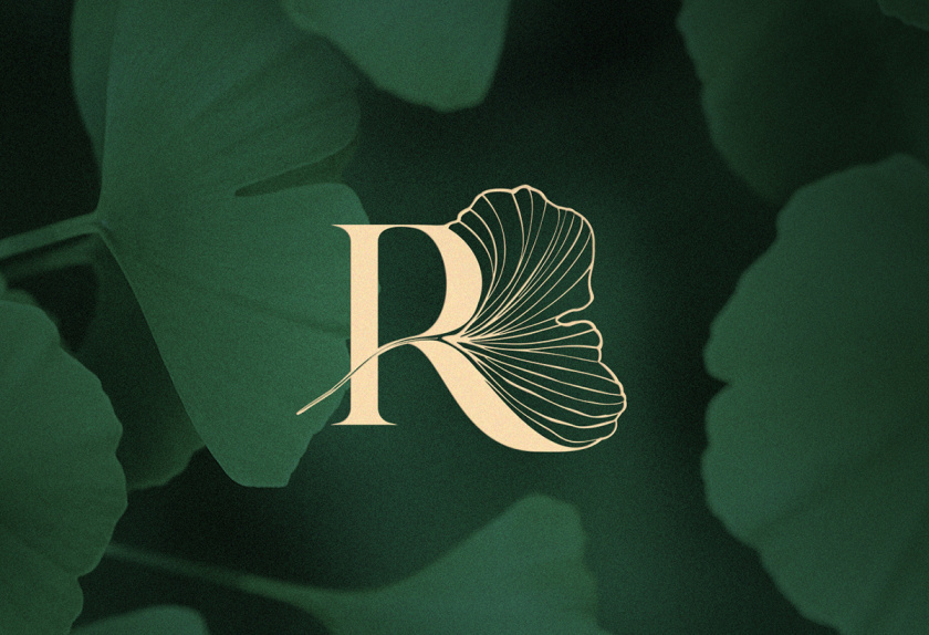 Rafael Erling 醫(yī)療醫(yī)藥保健品公司logo設(shè)計(jì)“銀杏葉+字母R” Rafael Erling 醫(yī)療醫(yī)藥保健品公司logo設(shè)計(jì)“銀杏葉+字母R”
