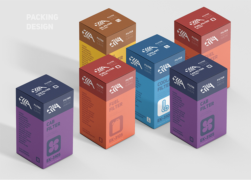 ECCA 工程車輛與卡車空氣濾清器包裝設(shè)計(jì)