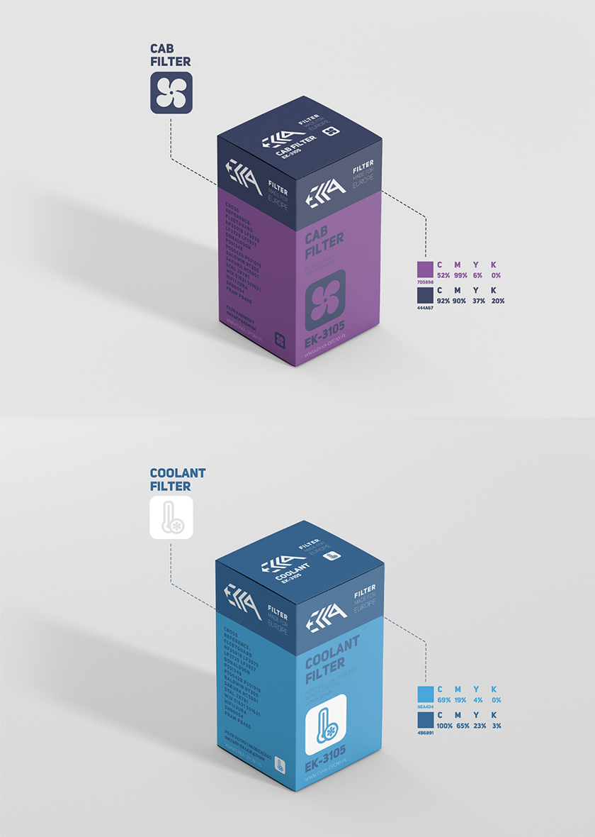 ECCA 工程車輛與卡車空氣濾清器包裝設(shè)計(jì)