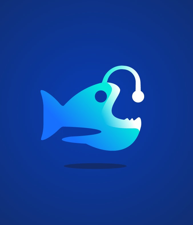 抽象魚(yú)徽標(biāo)標(biāo)志設(shè)計(jì)