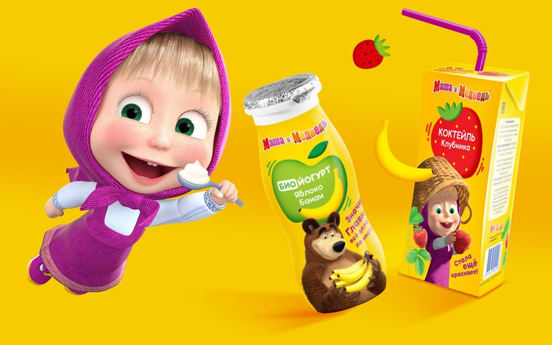 “瑪莎和熊”兒童食品包裝設(shè)計與卡通吉祥物設(shè)計-上海包裝設(shè)計公司