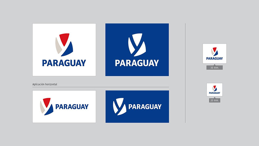 巴拉圭國家品牌簡潔logo設(shè)計，創(chuàng)意源頭是含義無窮的Y字