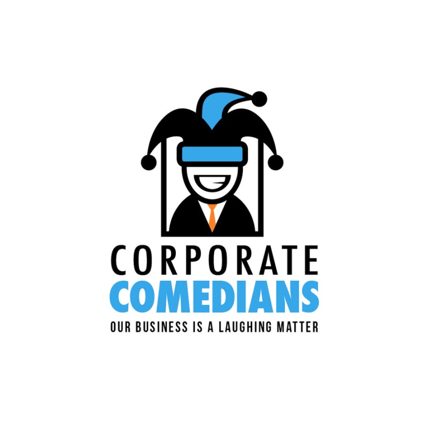 喜劇演員的小丑標志logo設計