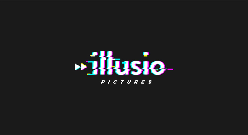 故事風格的圖片“illusio pictures”logo設計