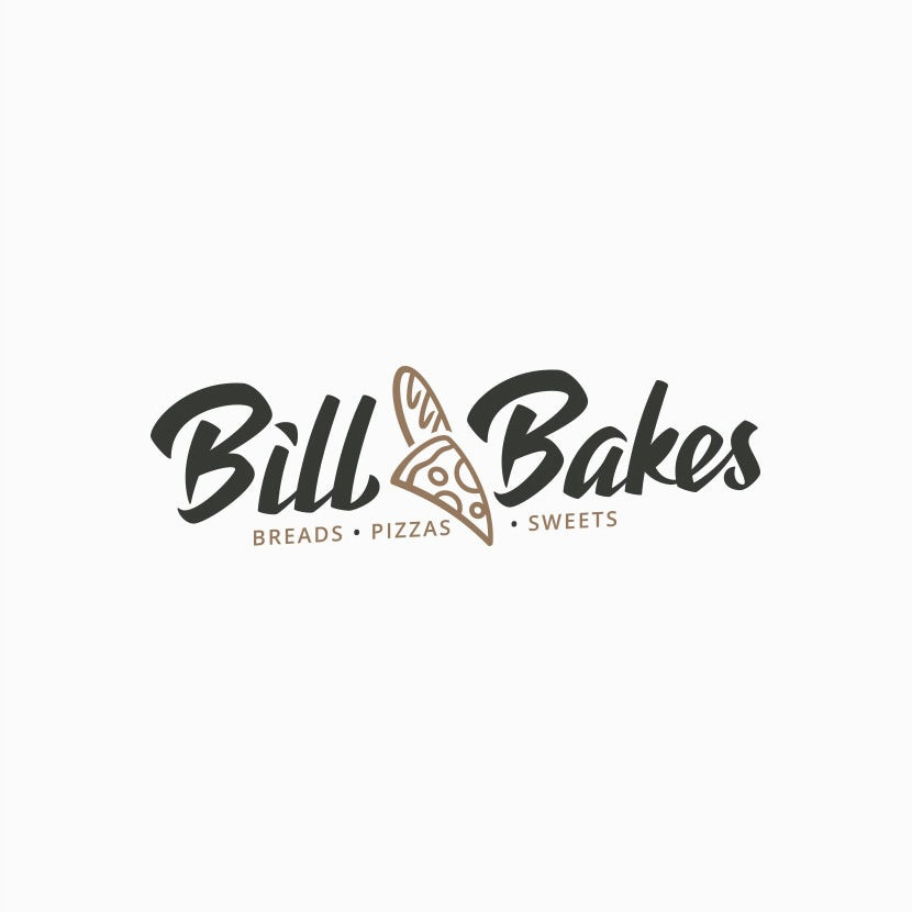 Bill Bakes Pizza Baguette標(biāo)志logo設(shè)計