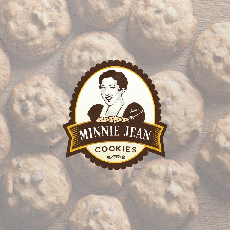 Minnie Jean Cookies標(biāo)志logo設(shè)計