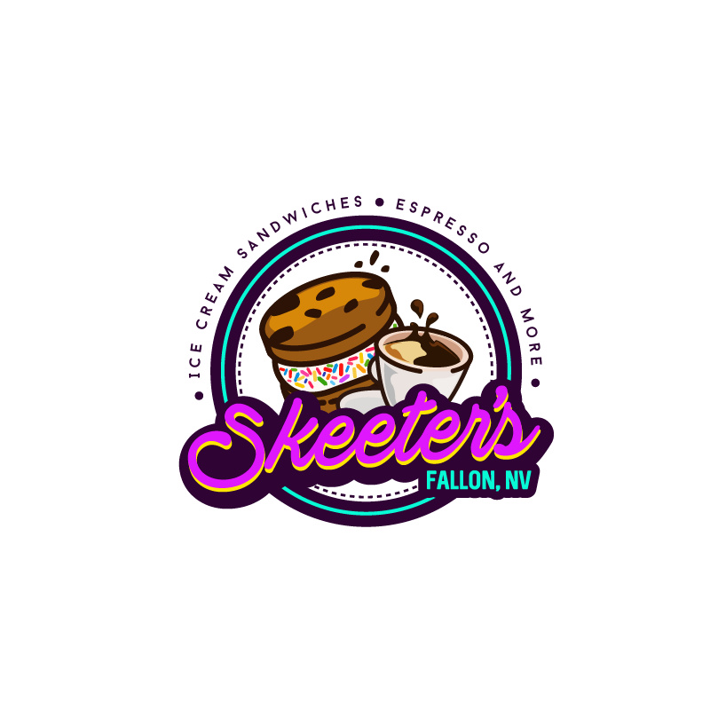 餅干和冰淇淋店logo設(shè)計