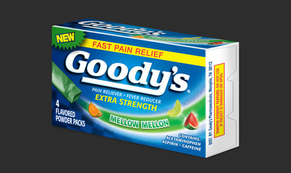 Goody的止痛藥包裝設(shè)計(jì)