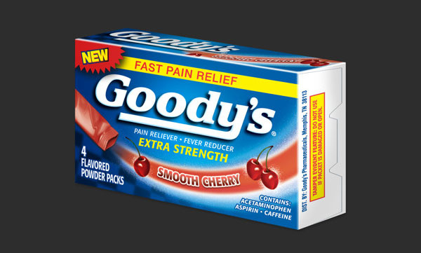 Goody的止痛藥包裝設(shè)計(jì)