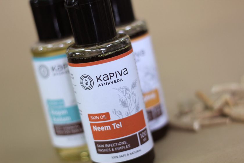 KapivaOTC非處方藥品包裝設(shè)計，嚴(yán)謹?shù)纳珘K加植物插圖
