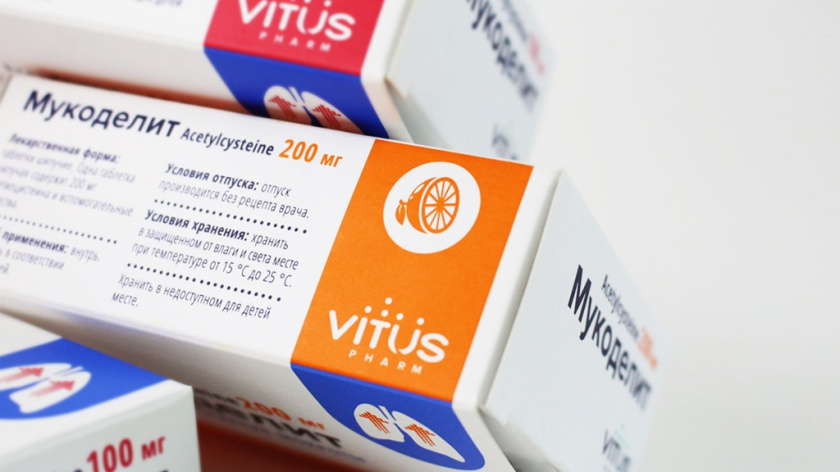Vitus咳嗽藥品包裝設計,突出肺部器官元素 Vitus咳嗽藥品包裝設計,突出肺部器官元素