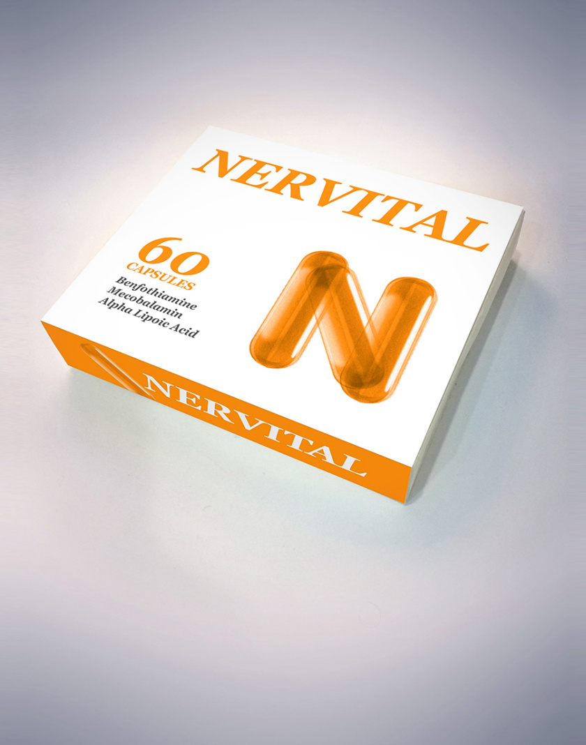 Nervital藥品包裝設(shè)計(jì)，值得借鑒的品牌符號(hào)設(shè)計(jì)