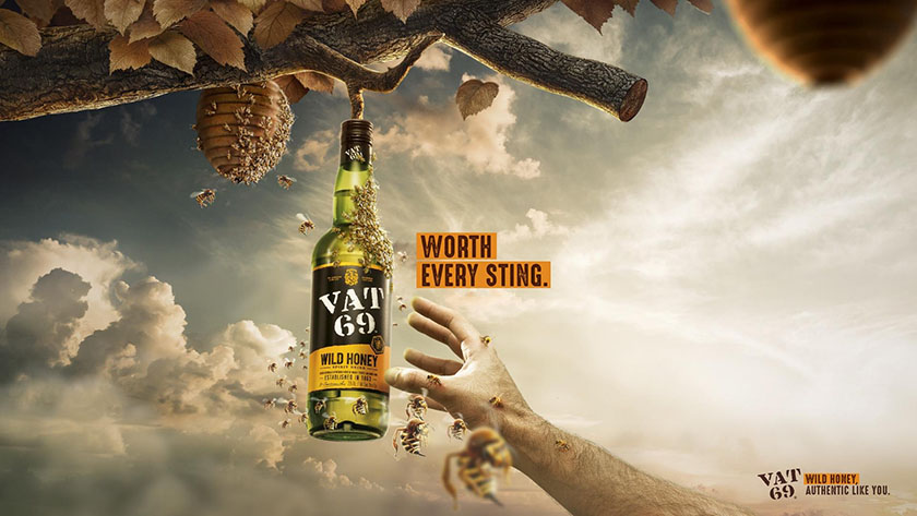 VAT69果酒伊甸園風情平面廣告設計,看起來很好喝的樣子 VAT69果酒伊甸園風情平面廣告設計,看起來很好喝的樣子