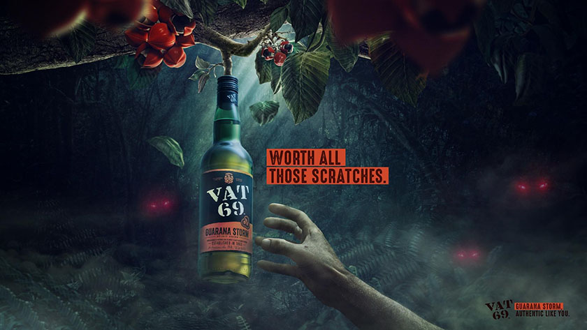 VAT69果酒伊甸園風情平面廣告設計,看起來很好喝的樣子 VAT69果酒伊甸園風情平面廣告設計,看起來很好喝的樣子