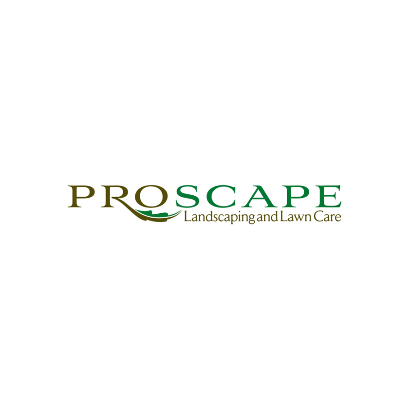 兩個(gè)綠色陰影中的“ProScape園林綠化和草坪護(hù)理”