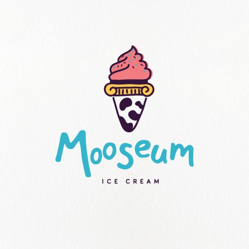可愛的美味logo設(shè)計-冰淇凌logo設(shè)計