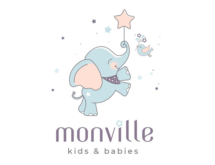 大象嬰兒護膚品logo設計