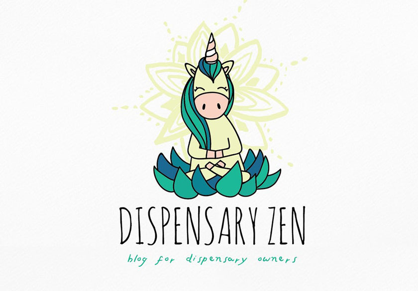 一條畫線的獨角獸和平地坐在一片葉子之間