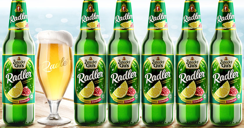 Radler啤酒檸檬水混合飲料包裝設(shè)計(jì)，富有設(shè)計(jì)美感和品牌識(shí)別力