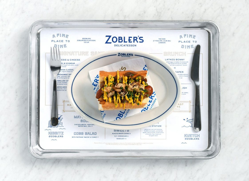 Zobler的Deli＆Diner餐飲菜單設(shè)計(jì)