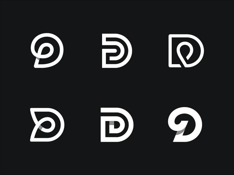 字母D徽標(biāo)版本logo設(shè)計(jì)