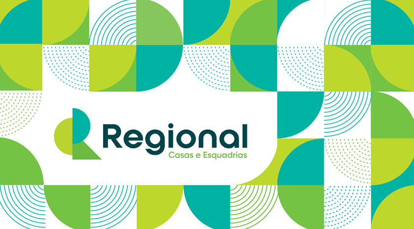 Regional house 房產中介品牌視覺形象vi設計,充滿活力的幾何色塊風格 Regional house 房產中介品牌視覺形象vi設計,充滿活力的幾何色塊風格