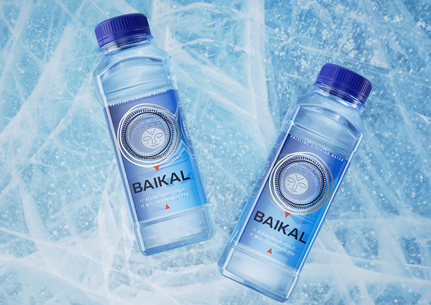 Baikal 飲用水包裝設計，賜予產品神圣再生力