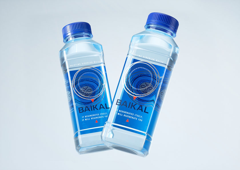 Baikal 飲用水包裝設計，賜予產品神圣再生力