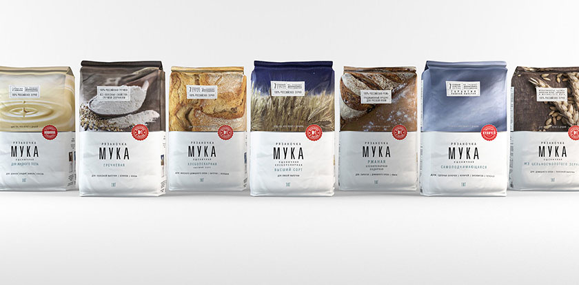 俄羅斯面粉包裝設(shè)計，承載大自然的精華