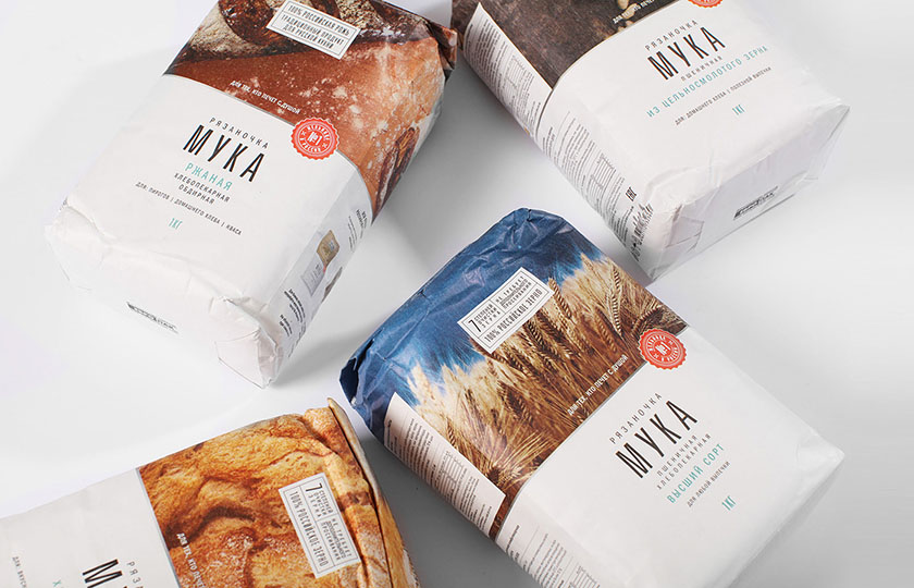 俄羅斯面粉包裝設(shè)計，承載大自然的精華