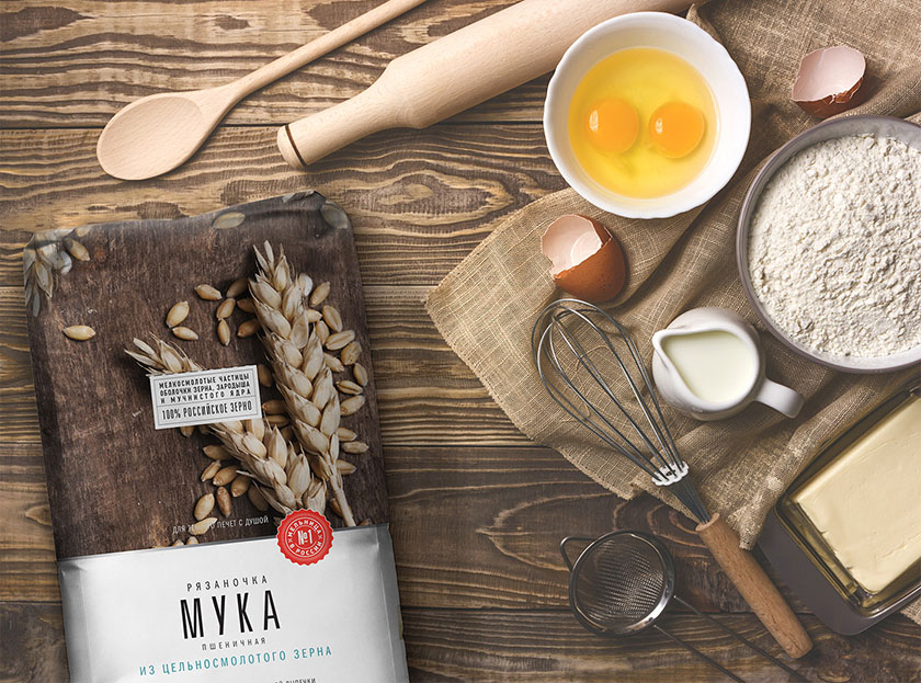 俄羅斯面粉包裝設(shè)計，承載大自然的精華