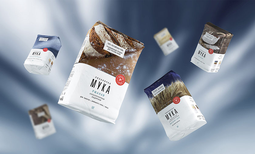 俄羅斯面粉包裝設(shè)計，承載大自然的精華