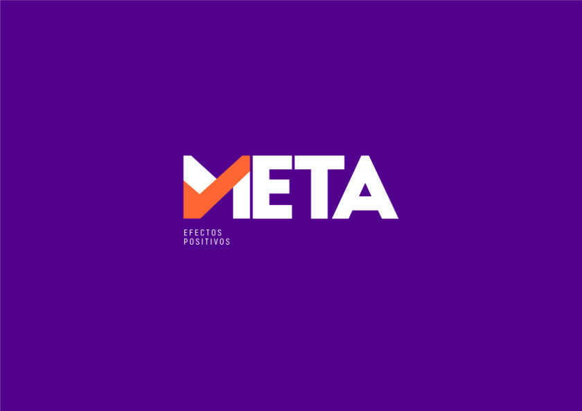 Meta品牌vi設(shè)計，充滿激情的橙色與紫色配色
