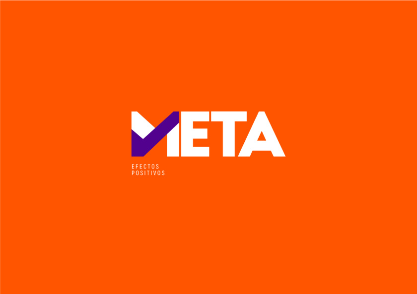 Meta品牌vi設(shè)計，充滿激情的橙色與紫色配色
