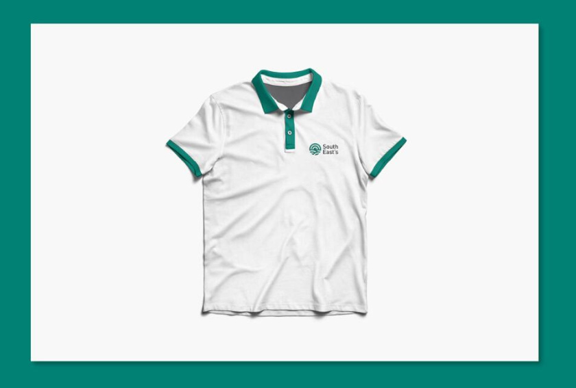 South East''s 人造絲紡織原料成分品牌logo設(shè)計vi設(shè)計-服飾設(shè)計