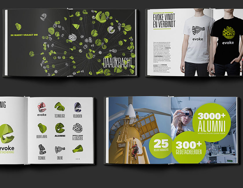 EVOKE 招聘平臺網(wǎng)站品牌視覺形象設(shè)計-畫冊設(shè)計
