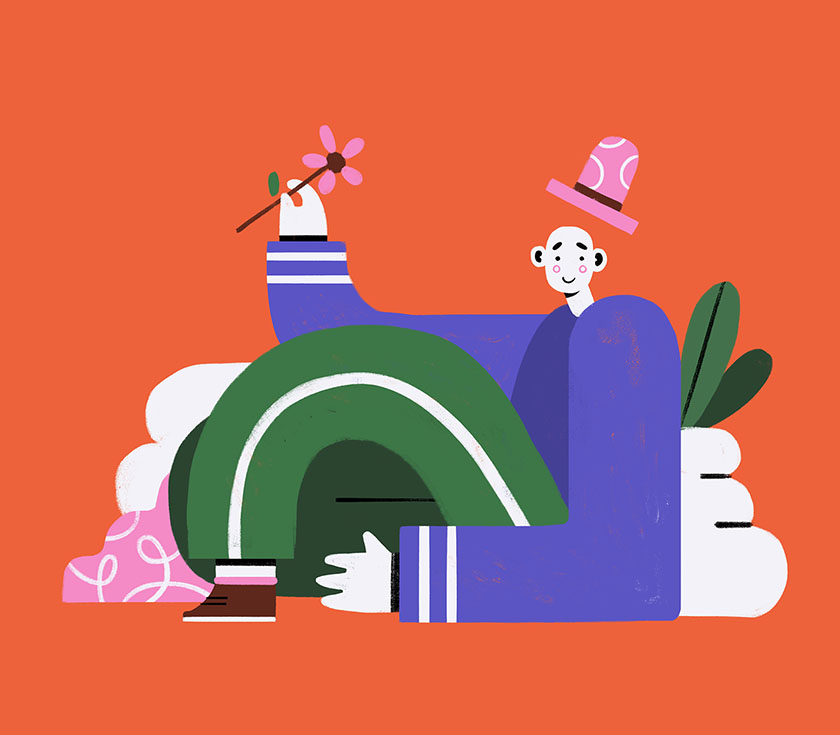 一組驚艷值超高的的插畫設計