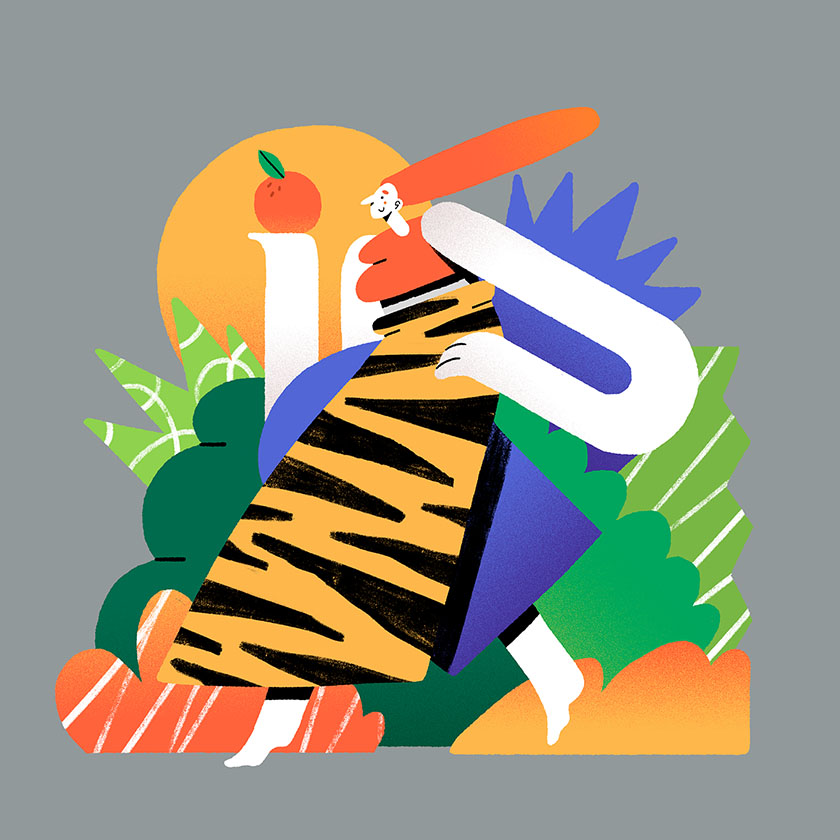 一組驚艷值超高的的插畫設計