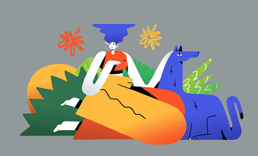 一組驚艷值超高的的插畫設計