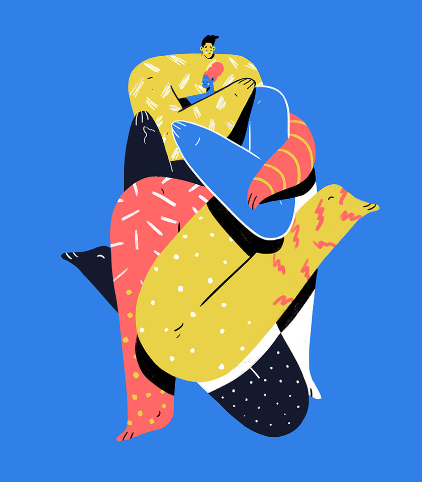 一組驚艷值超高的的插畫設計