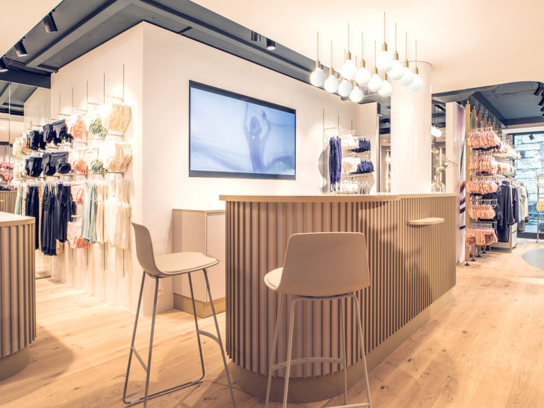 Beldona女士?jī)?nèi)衣品牌連鎖店鋪si空間設(shè)計(jì)，一個(gè)自然溫暖的環(huán)境