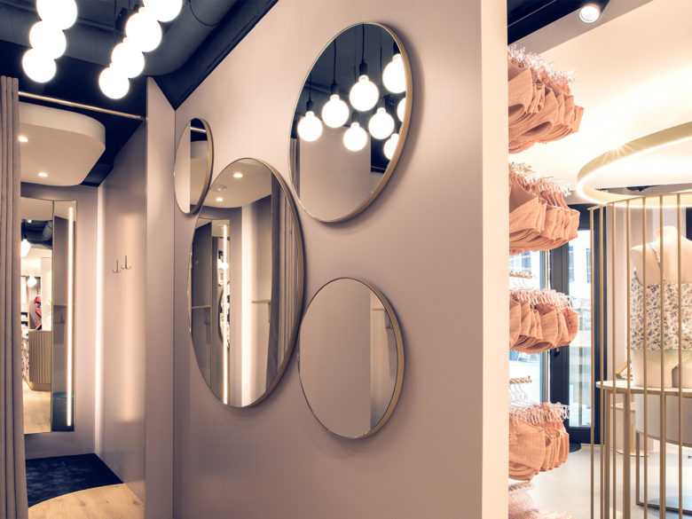 Beldona女士?jī)?nèi)衣品牌連鎖店鋪si空間設(shè)計(jì)，一個(gè)自然溫暖的環(huán)境