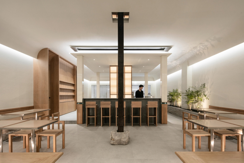  SAEMCafé咖啡店餐飲空間設(shè)計(jì)，穩(wěn)定比例的結(jié)構(gòu)美學(xué)