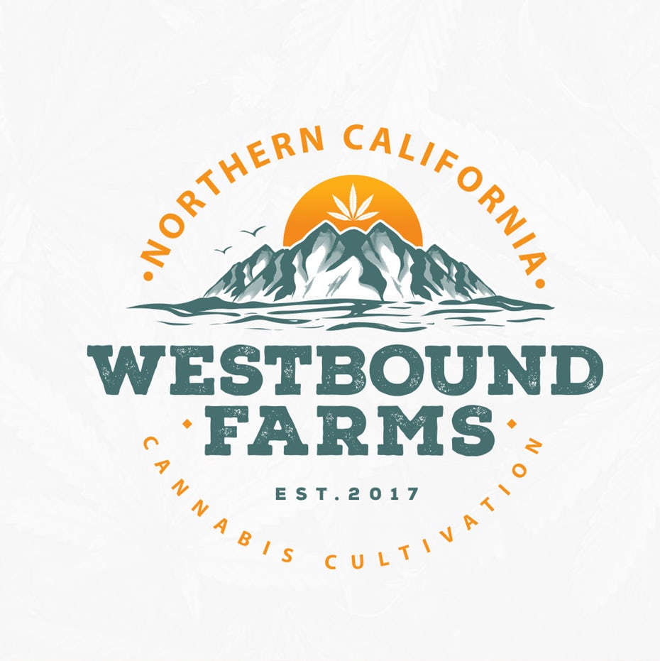 Westbound Farms 農(nóng)場農(nóng)業(yè)logo設(shè)計