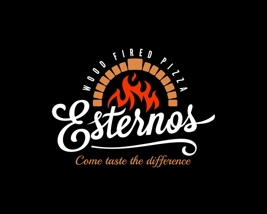 木火比薩餅標(biāo)志和標(biāo)語設(shè)計