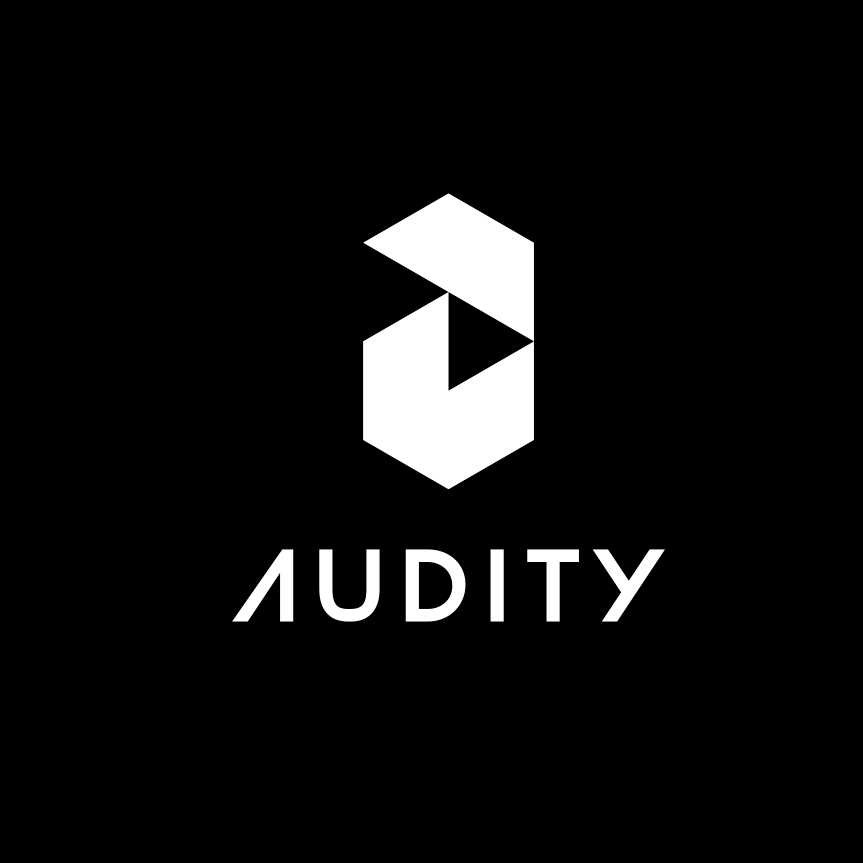 幾何黑白logo設(shè)計-Audity標(biāo)志logo