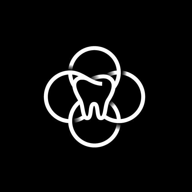 幾何黑白logo設(shè)計-Delli Belli牙科標(biāo)志logo