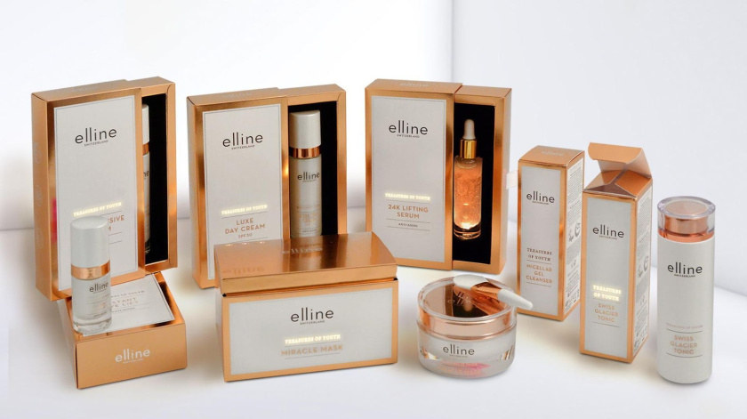 Elline青春寶藏奢侈風化妝品包裝設計，世界第一款LED發(fā)光技術(shù)包裝